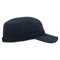 Navy - Side - Atlantis Tank Brushed Cotton Military Cap (Pack of 2)