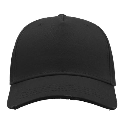 Black - Back - Atlantis Cargo Weathered Visor 5 Panel Cap (Pack of 2)