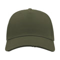 Olive - Back - Atlantis Cargo Weathered Visor 5 Panel Cap (Pack of 2)