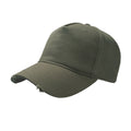 Olive - Front - Atlantis Cargo Weathered Visor 5 Panel Cap (Pack of 2)