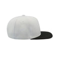 White-Black - Lifestyle - Atlantis Snap Back Flat Visor 6 Panel Cap (Pack of 2)