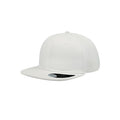 White - Front - Atlantis Snap Back Flat Visor 6 Panel Cap (Pack of 2)