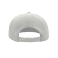 White - Back - Atlantis Snap Back Flat Visor 6 Panel Cap (Pack of 2)