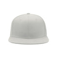 White - Side - Atlantis Snap Back Flat Visor 6 Panel Cap (Pack of 2)