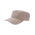 Khaki - Front - Atlantis Army Military Cap (Pack of 2)