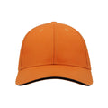 Orange - Back - Atlantis Sport Sandwich 6 Panel Baseball Cap (Pack of 2)