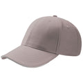 Light Grey - Front - Atlantis Sport Sandwich 6 Panel Baseball Cap (Pack of 2)