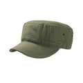Olive - Front - Atlantis Chino Cotton Urban Military Cap (Pack of 2)