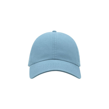 Light Blue - Front - Atlantis Action 6 Panel Chino Baseball Cap (Pack of 2)