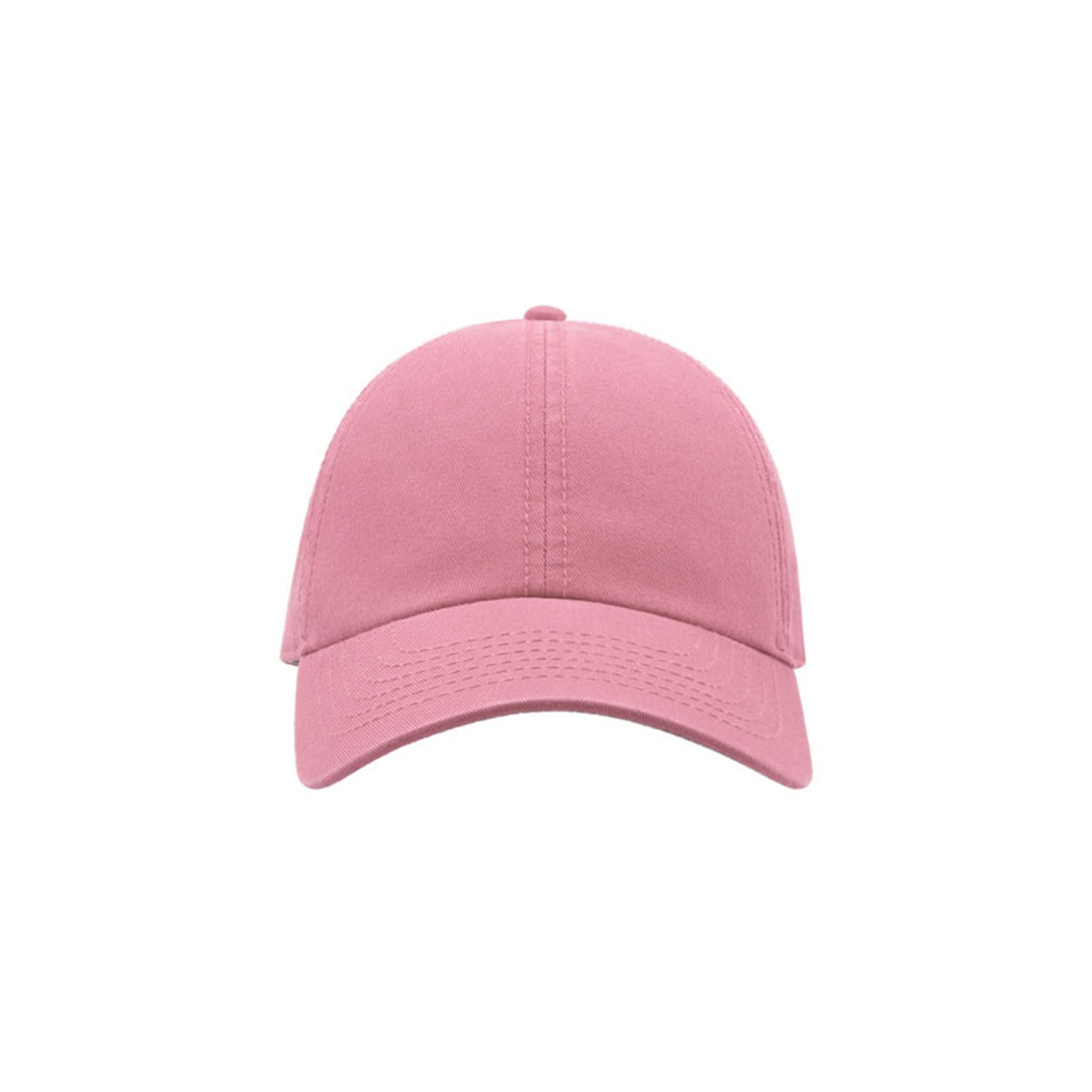 Pink - Front - Atlantis Action 6 Panel Chino Baseball Cap (Pack of 2)