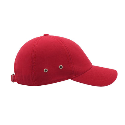 Red - Lifestyle - Atlantis Action 6 Panel Chino Baseball Cap (Pack of 2)