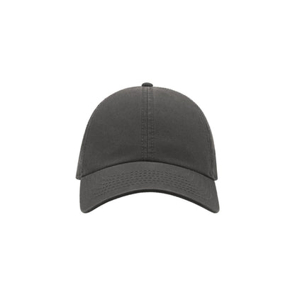 Dark Grey - Front - Atlantis Action 6 Panel Chino Baseball Cap (Pack of 2)