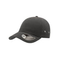 Dark Grey - Side - Atlantis Action 6 Panel Chino Baseball Cap (Pack of 2)