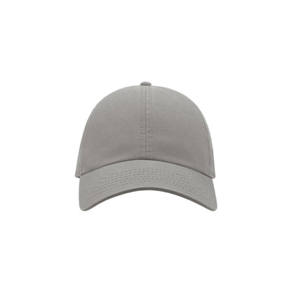 Grey - Front - Atlantis Action 6 Panel Chino Baseball Cap (Pack of 2)