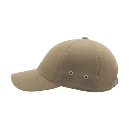 Khaki - Pack Shot - Atlantis Action 6 Panel Chino Baseball Cap (Pack of 2)
