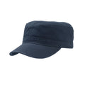 Navy - Front - Atlantis Chino Cotton Uniform Military Cap (Pack Of 2)