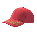 Red - Front - Atlantis Winner Laurel Embroidered Cap (Pack Of 2)