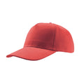 Red - Front - Atlantis Liberty Five Heavy Brush Cotton 5 Panel Cap (Pack Of 2)