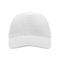 White - Back - Atlantis Liberty Five Heavy Brush Cotton 5 Panel Cap (Pack Of 2)
