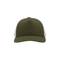 Olive - Pack Shot - Atlantis Record Mid Visor 5 Panel Trucker Cap (Pack of 2)