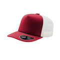 Red - Front - Atlantis Record Mid Visor 5 Panel Trucker Cap (Pack of 2)