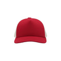 Red - Pack Shot - Atlantis Record Mid Visor 5 Panel Trucker Cap (Pack of 2)