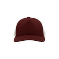 Burgundy - Pack Shot - Atlantis Record Mid Visor 5 Panel Trucker Cap (Pack of 2)