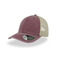 Burgundy - Front - Atlantis Unisex Case Pigment Dyed 6 Panel Trucker Cap