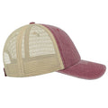 Burgundy - Lifestyle - Atlantis Unisex Case Pigment Dyed 6 Panel Trucker Cap