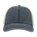 Navy - Back - Atlantis Unisex Case Pigment Dyed 6 Panel Trucker Cap