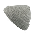 Grey Melange - Front - Atlantis Unisex Docker Short Beanie With Turn Up