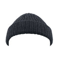 Navy Melange - Side - Atlantis Unisex Docker Short Beanie With Turn Up