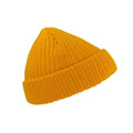 Yellow - Side - Atlantis Unisex Docker Short Beanie With Turn Up