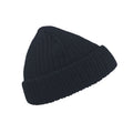 Navy - Side - Atlantis Unisex Docker Short Beanie With Turn Up