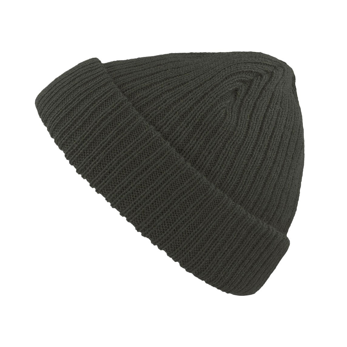 Forest Green - Front - Atlantis Unisex Docker Short Beanie With Turn Up