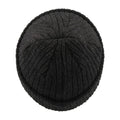 Black Melange - Back - Atlantis Unisex Docker Short Beanie With Turn Up