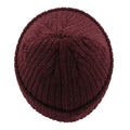 Burgundy Melange - Back - Atlantis Unisex Docker Short Beanie With Turn Up