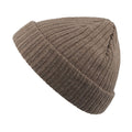 Dove Grey Melange - Front - Atlantis Unisex Docker Short Beanie With Turn Up