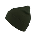 Olive - Front - Atlantis Unisex Organic Cotton Beanie