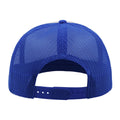 White - Side - Atlantis Unisex Snap 90s Flat Visor 5 Panel Trucker Cap