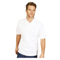 White - Back - Casual Classic Mens Premium Triple Stitch Polo