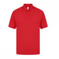 Red - Front - Casual Classic Mens Premium Triple Stitch Polo