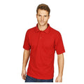 Red - Back - Casual Classic Mens Premium Triple Stitch Polo