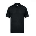 Black - Front - Casual Classic Mens Premium Triple Stitch Polo