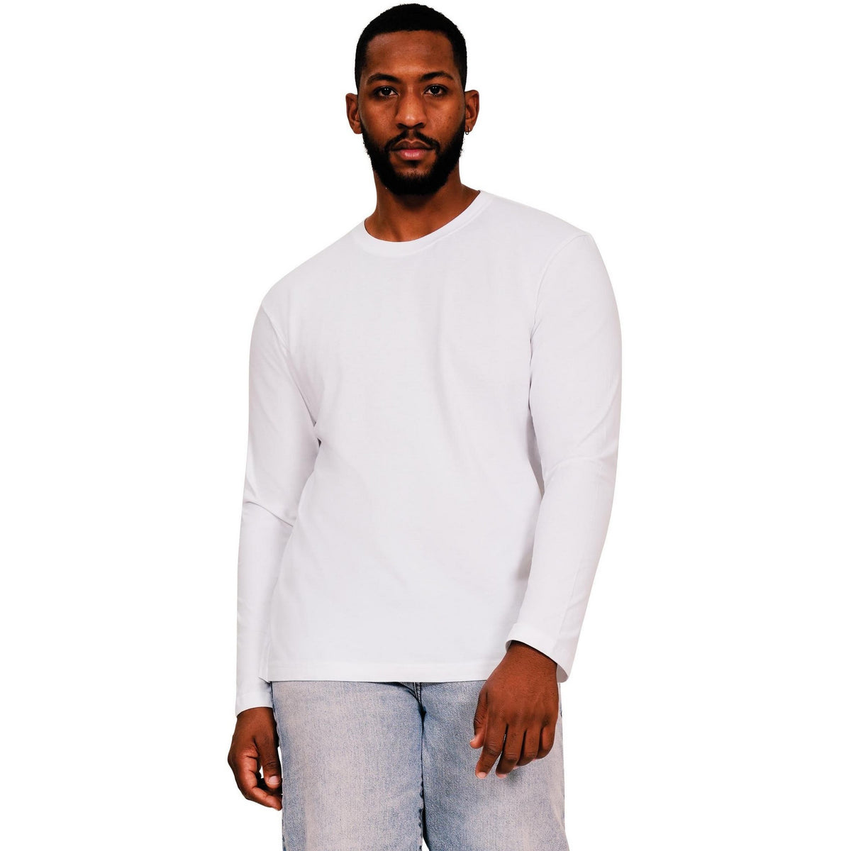 White - Front - Casual Classic Mens Performance T-Shirt