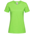 Kiwi Green - Front - Stedman Womens-Ladies Classic Organic T-Shirt