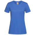 Bright Royal Blue - Front - Stedman Womens-Ladies Classic Organic T-Shirt