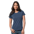Navy - Back - Stedman Womens-Ladies Classic Organic T-Shirt