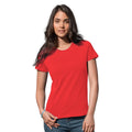 Scarlet Red - Back - Stedman Womens-Ladies Classic Organic T-Shirt
