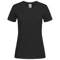 Black Opal - Front - Stedman Womens-Ladies Classic Organic T-Shirt